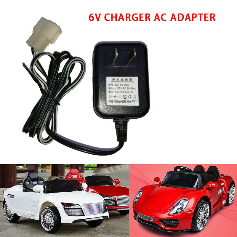 Wall Charger AC Adapter For 6V Battery Powered Ride On Kid TRAX ATV Quad Car MPN: Does Not Apply Size: 10x20mm/Appr.